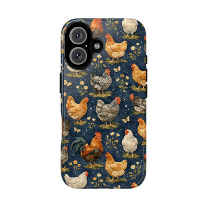 Indigo Chickens Tough Case