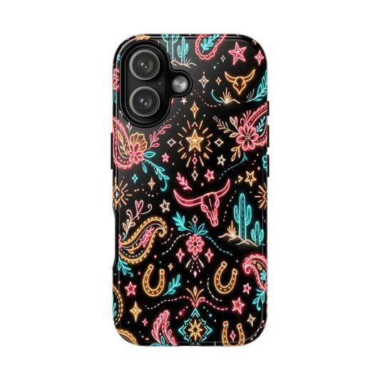 Neon Cowgirl Tough Phone Case