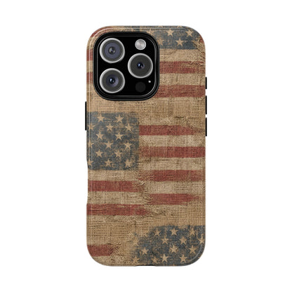 Burlap Flag Tough Case