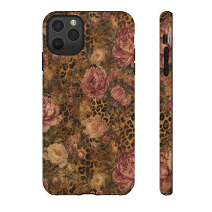 Leopard Floral Tough Case