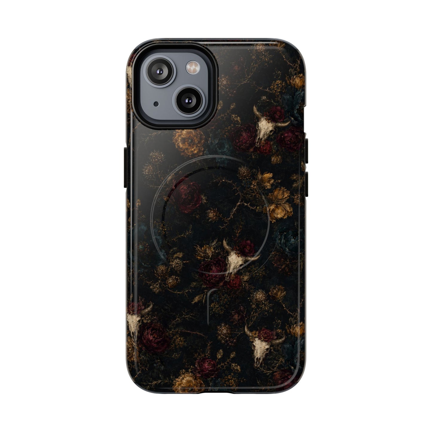 Bull Skull Bloom Magnetic Case