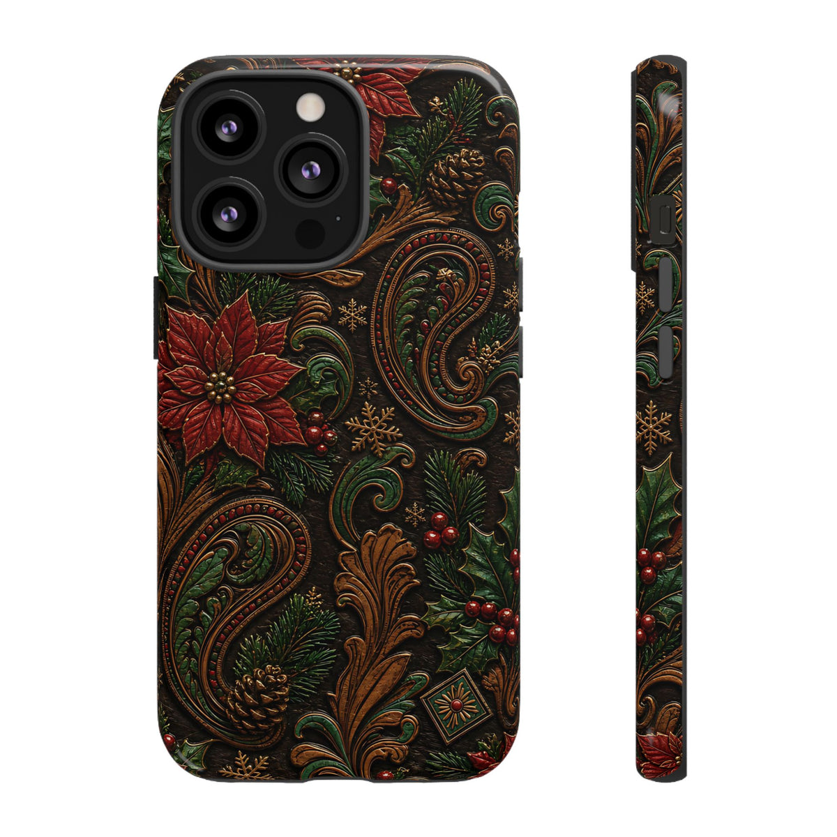 Carved Christmas Paisley Tough Case