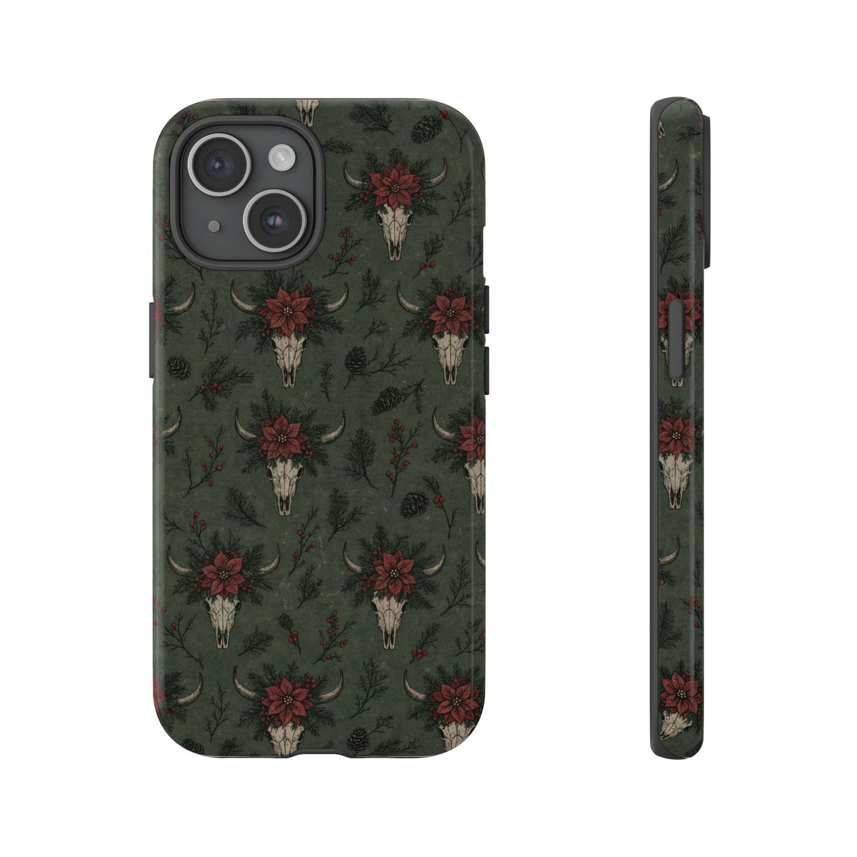Inked Christmas Skull Tough Case