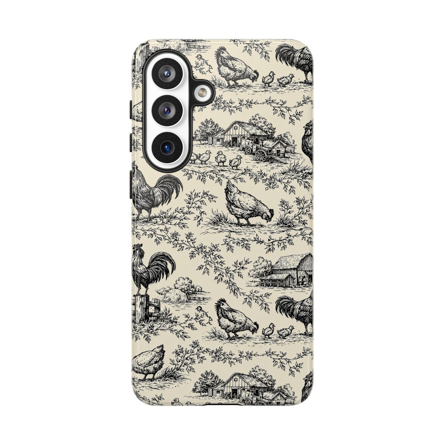Toile Chickens Tough Case
