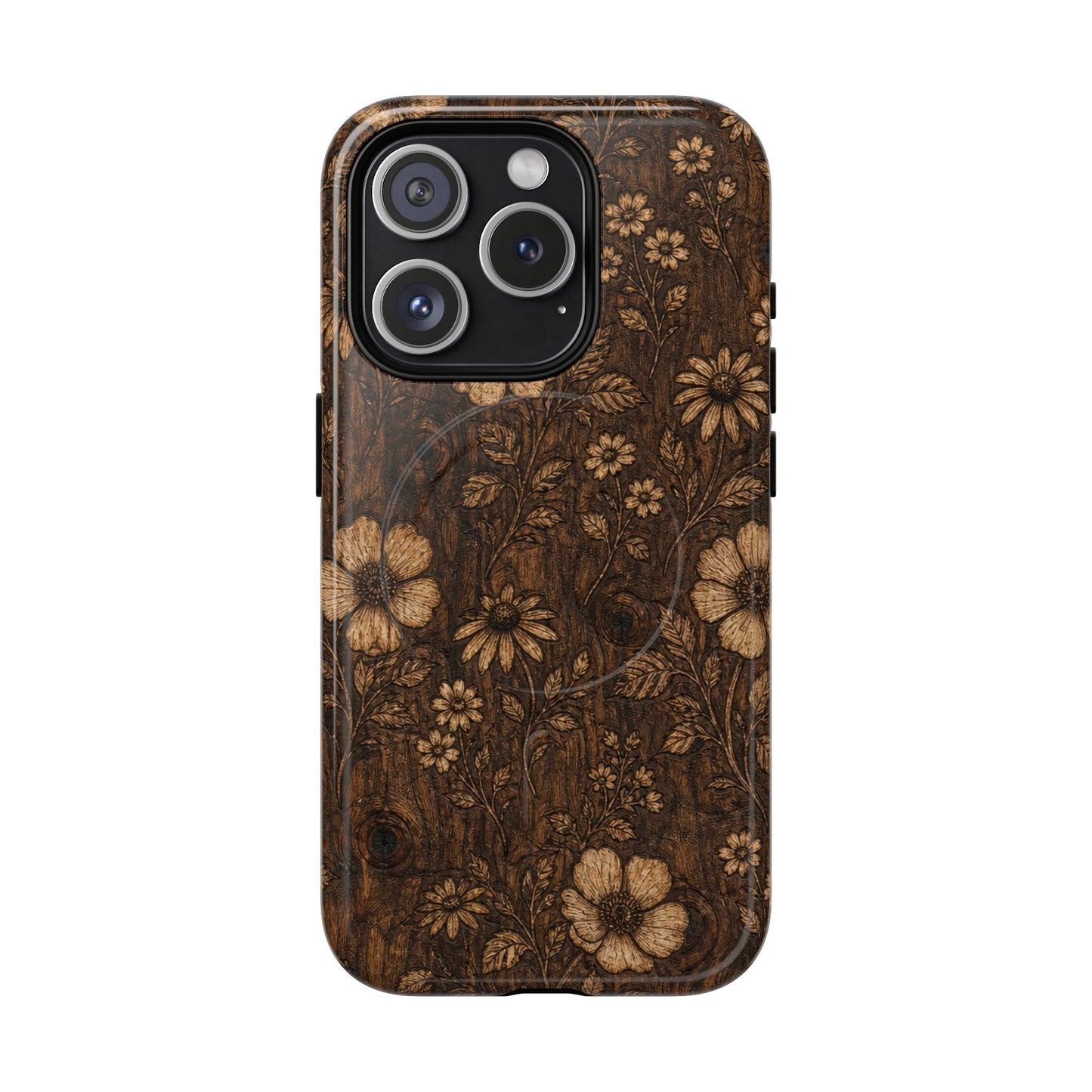 Floral Bark Magnetic Case