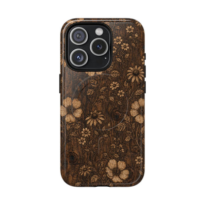 Floral Bark Magnetic Case