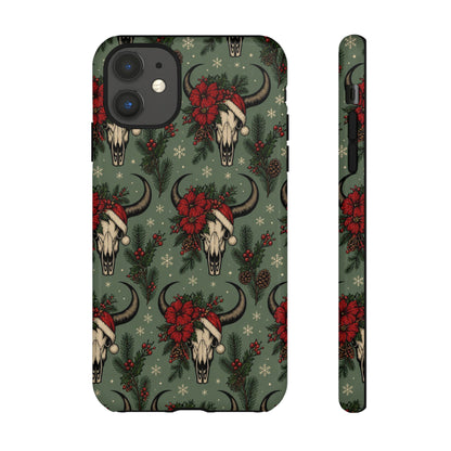 Santa Bull Skulls Tough Case