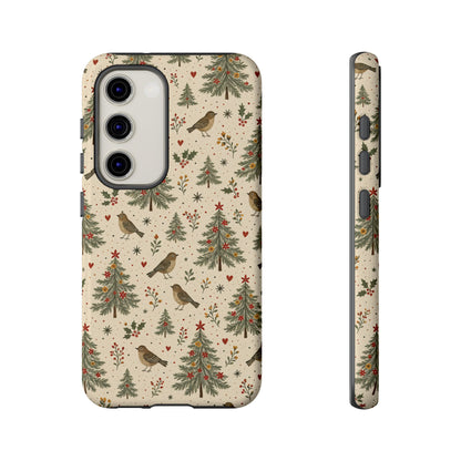 Folk Christmas Birds Tough Case