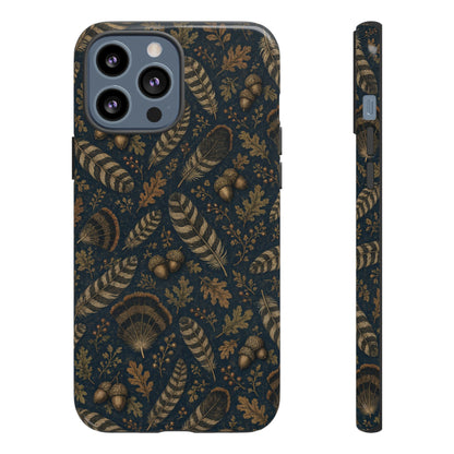 Navy Feathers Tough Case