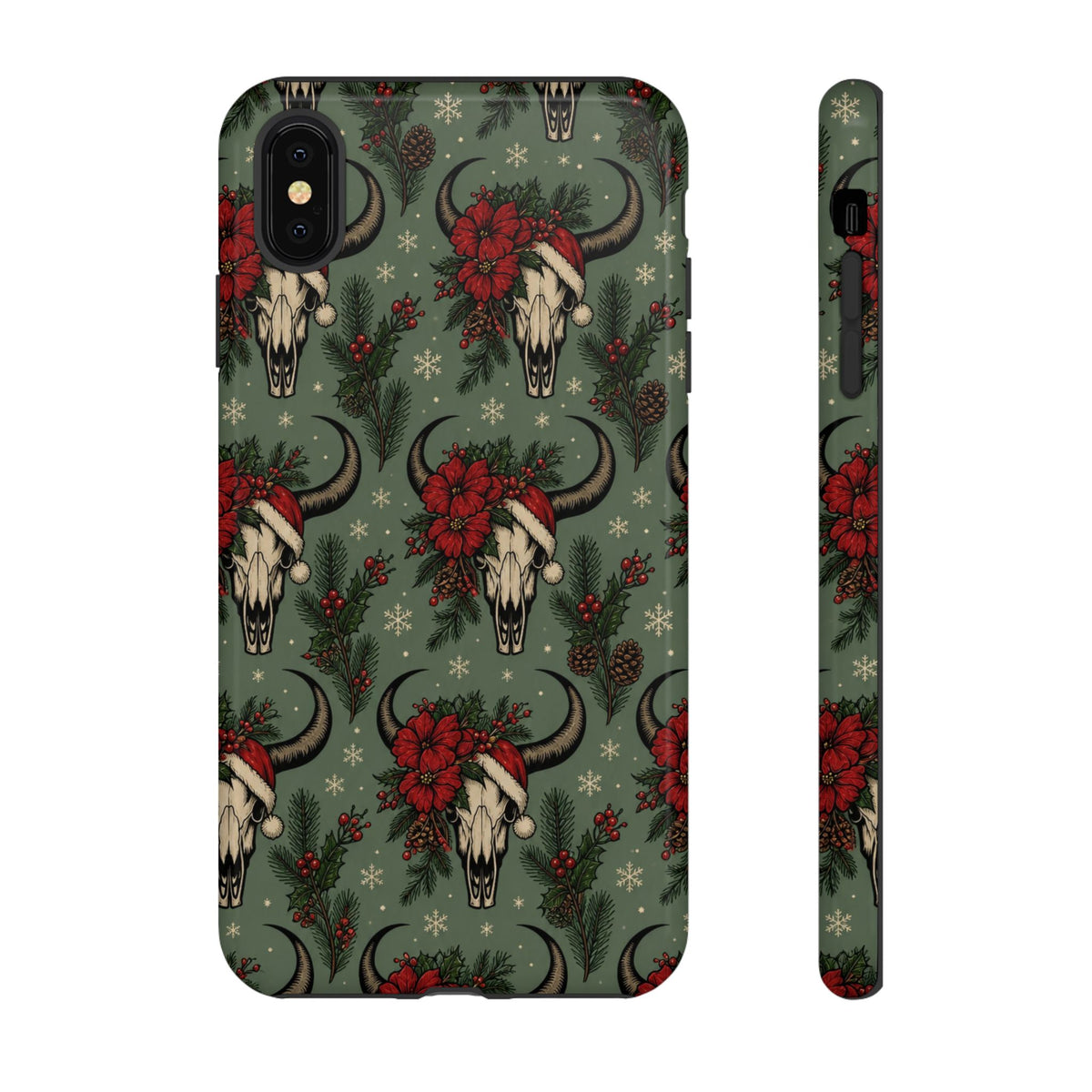 Santa Bull Skulls Tough Case