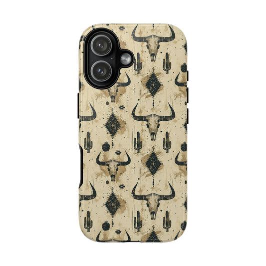 Bull Skull Grunge Tough Phone Case