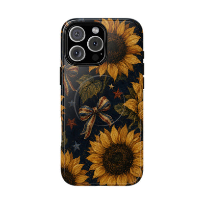 USA Sunflower Magnetic Case