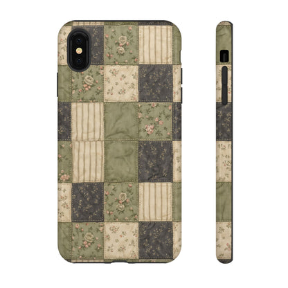Sage Floral Patchwork Tough Case