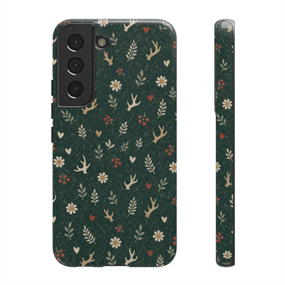 Antler Daisies Evergreen Tough Case