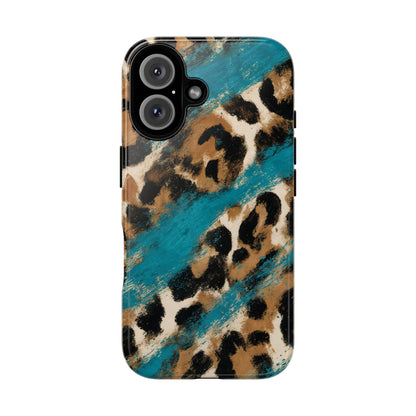 Turquoise Leopard Tough Case