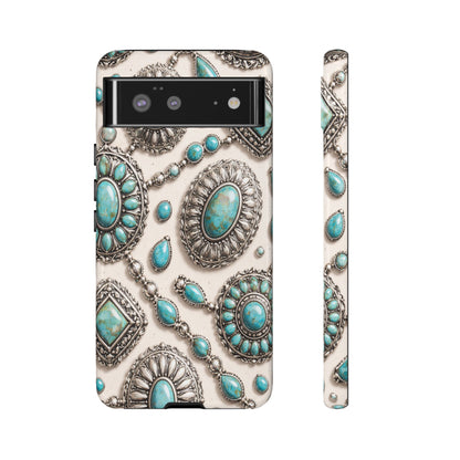 Turquoise Silver Concho Tough Case