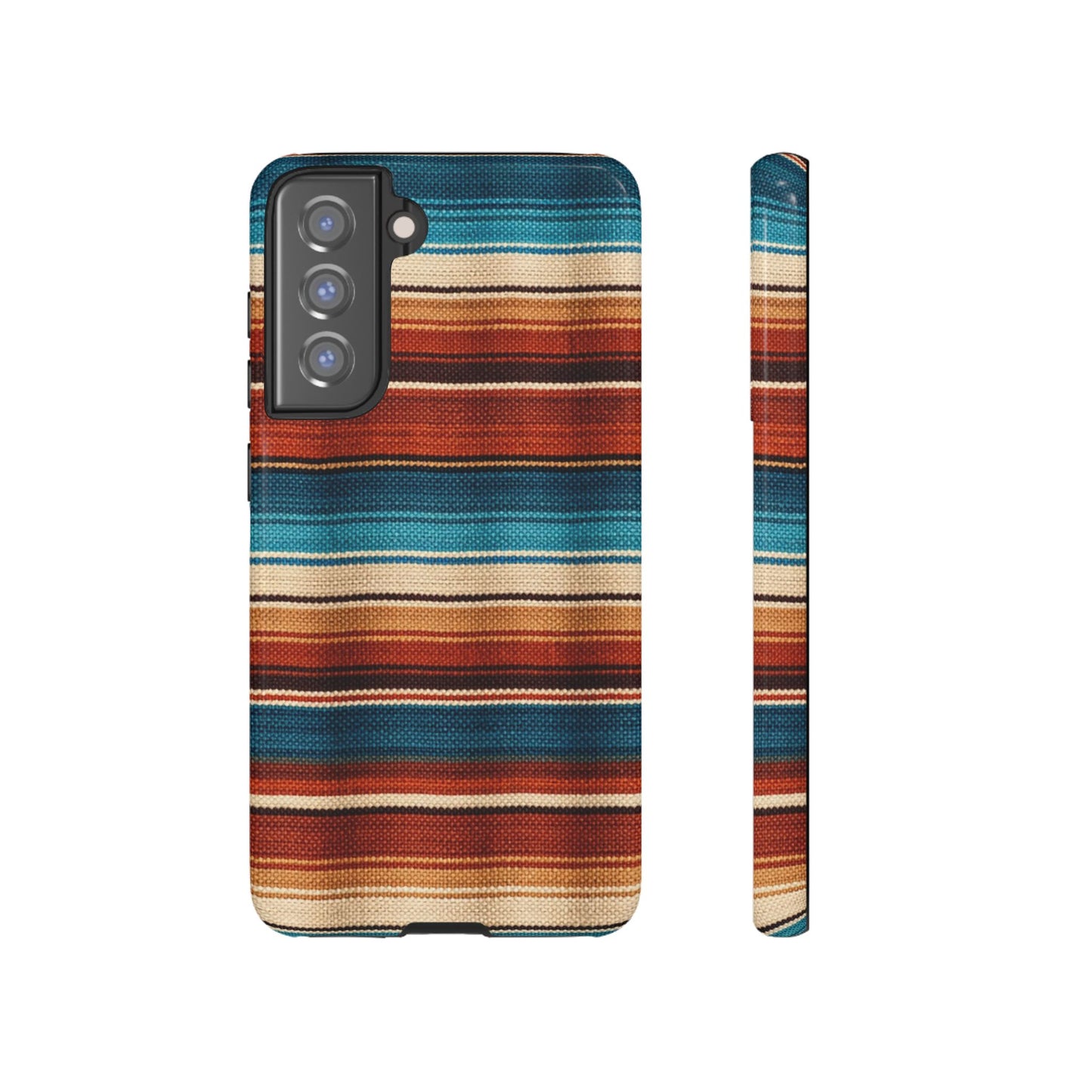 Turquoise + Orange Serape Tough Case