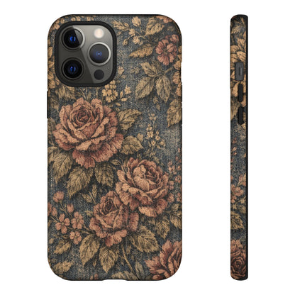 Denim Blooms Tough Case