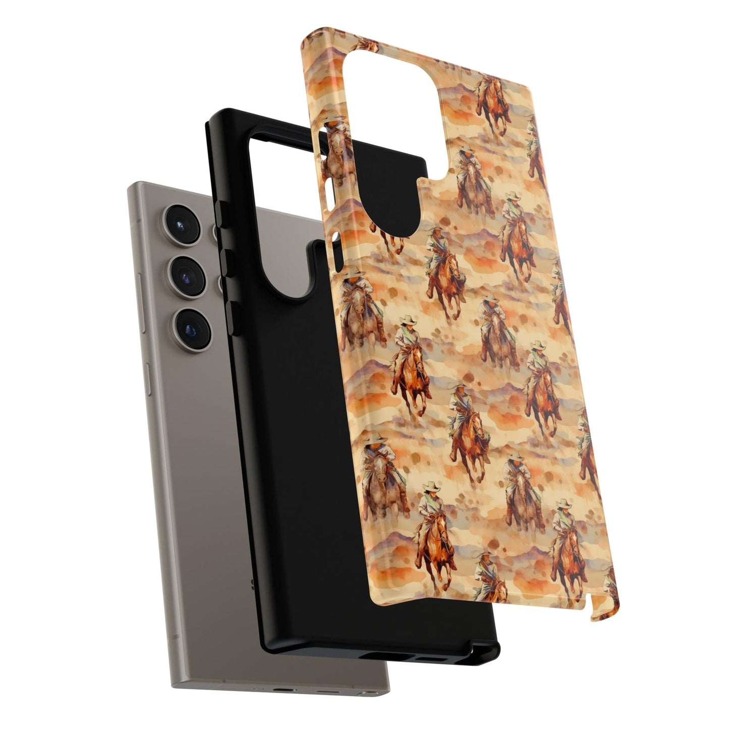 Western Horse Pattern Phone Case