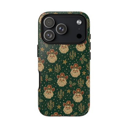 Santa Block Print Tough Case