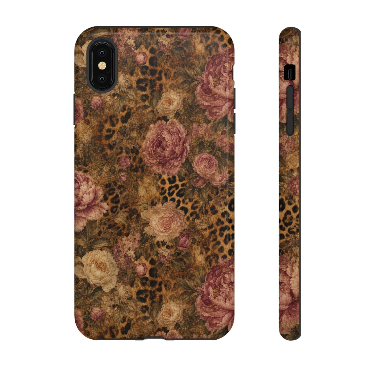Leopard Floral Tough Case