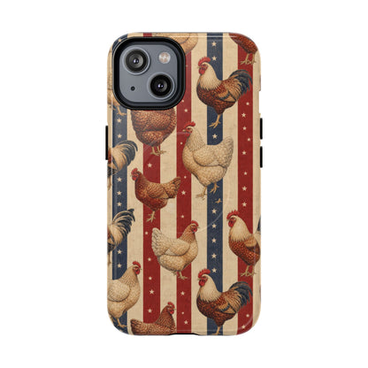 Chickens and Stripes Magnetic Case