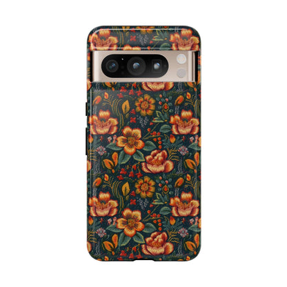 Embroidered Flowers Phone Case