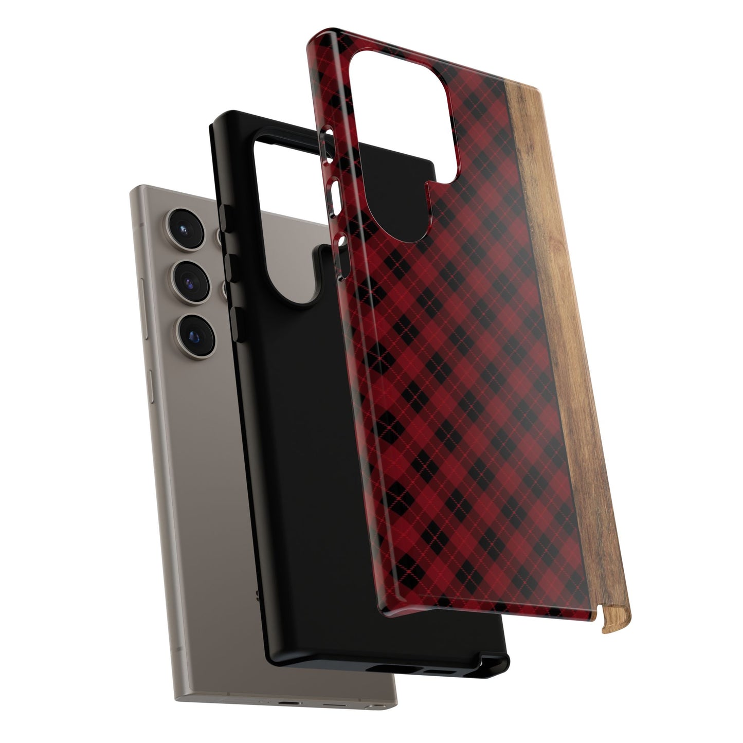 Red Plaid Tough Phone Case