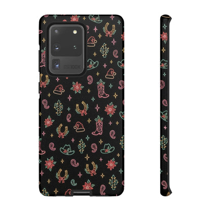 Neon Holiday Doodles Tough Case