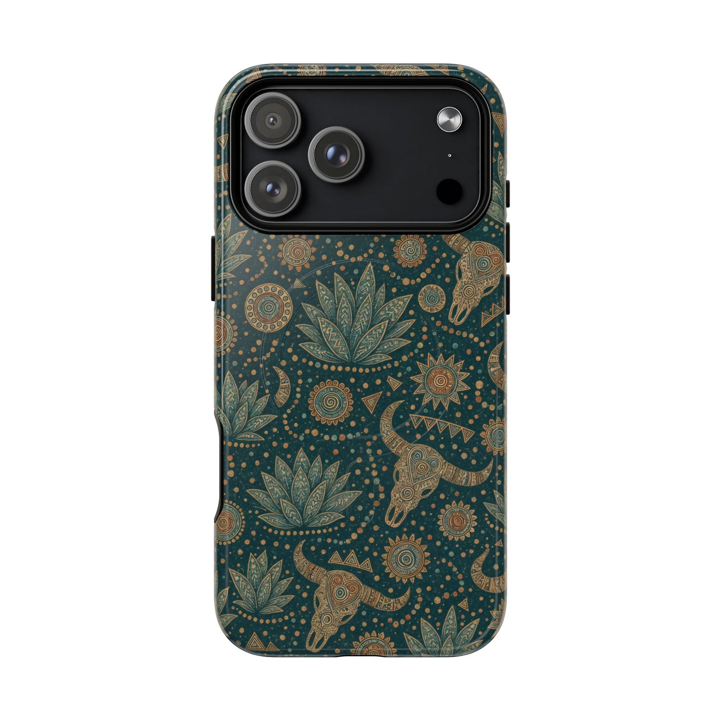 Ornate Skull Magnetic Case