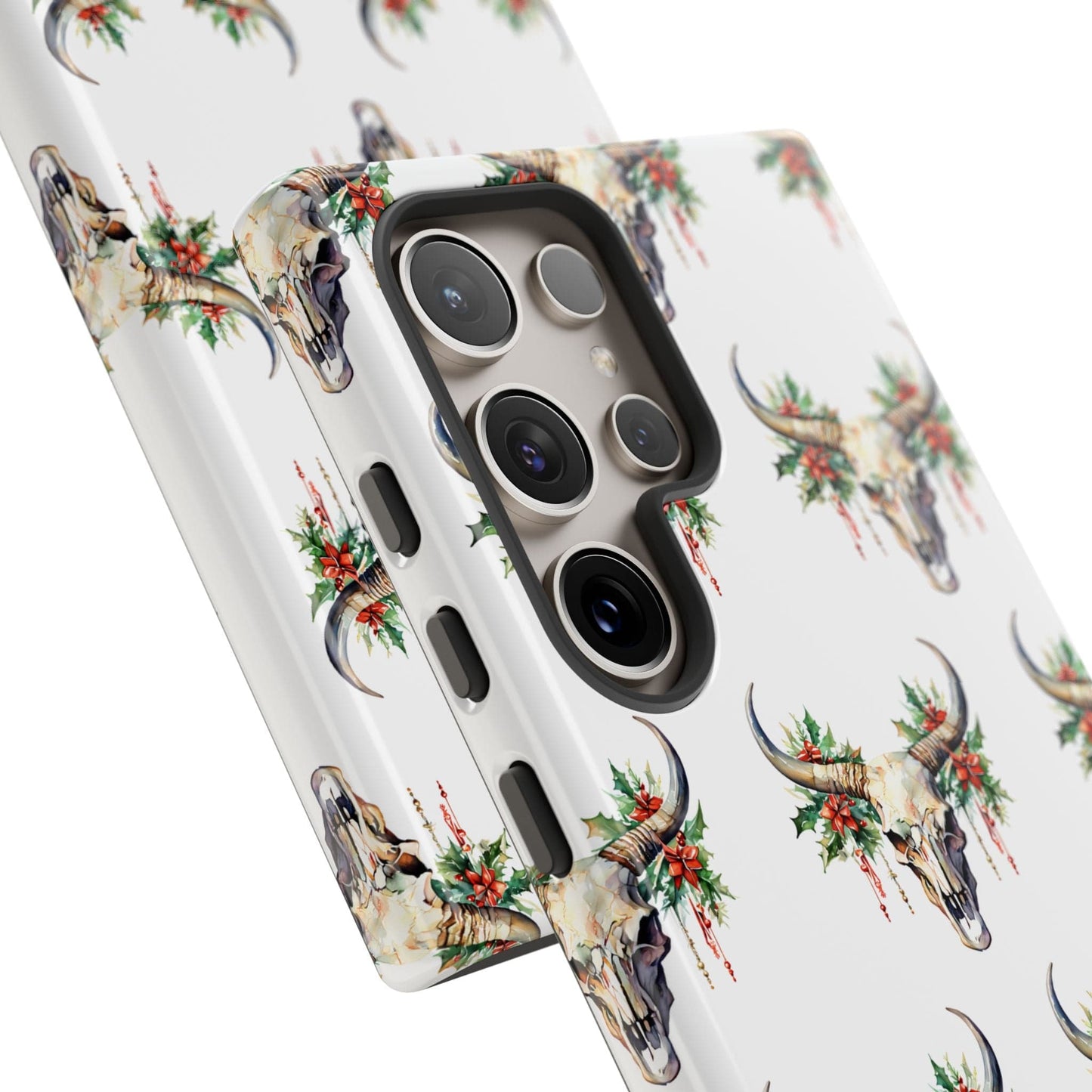 Christmas Bull Skull Phone Case