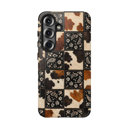 Cowhide Bandana Checkered Tough Case
