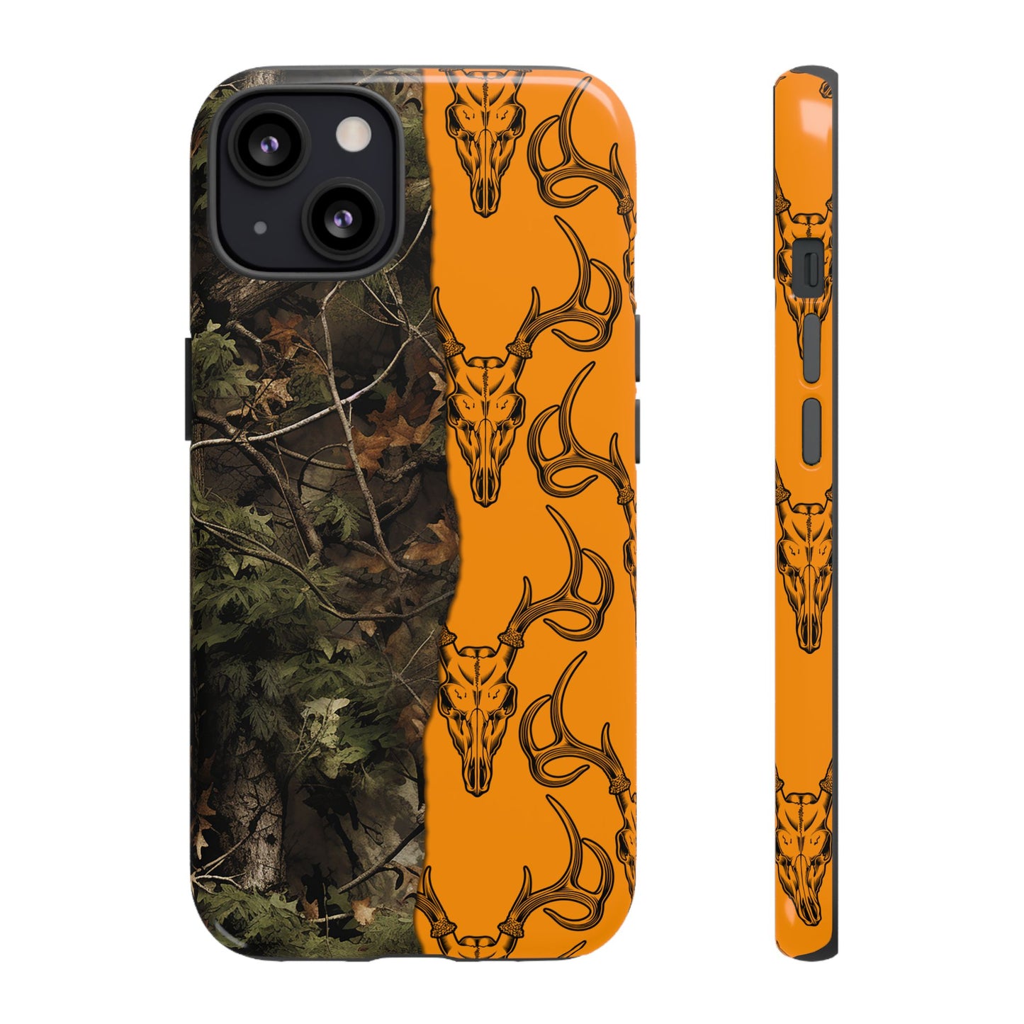 Camo Deer Skulls Orange Tough Case