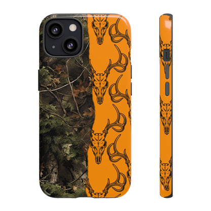 Camo Deer Skulls Orange Tough Case