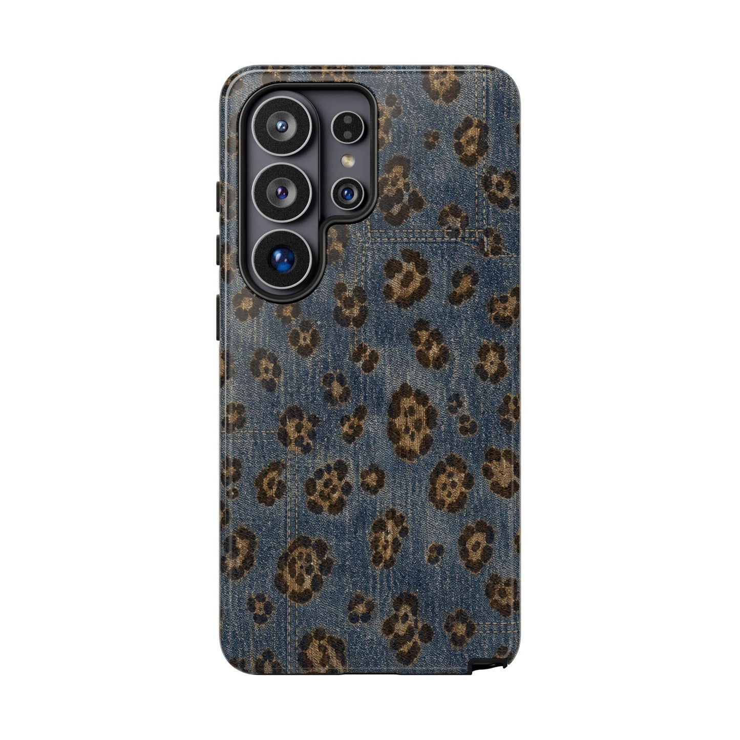 Denim Leopard Tough Case