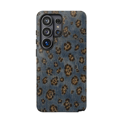 Denim Leopard Tough Case