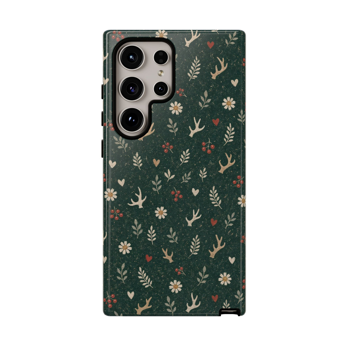 Antler Daisies Evergreen Tough Case