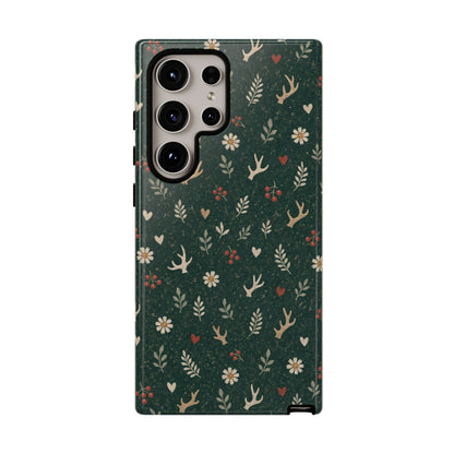 Antler Daisies Evergreen Tough Case