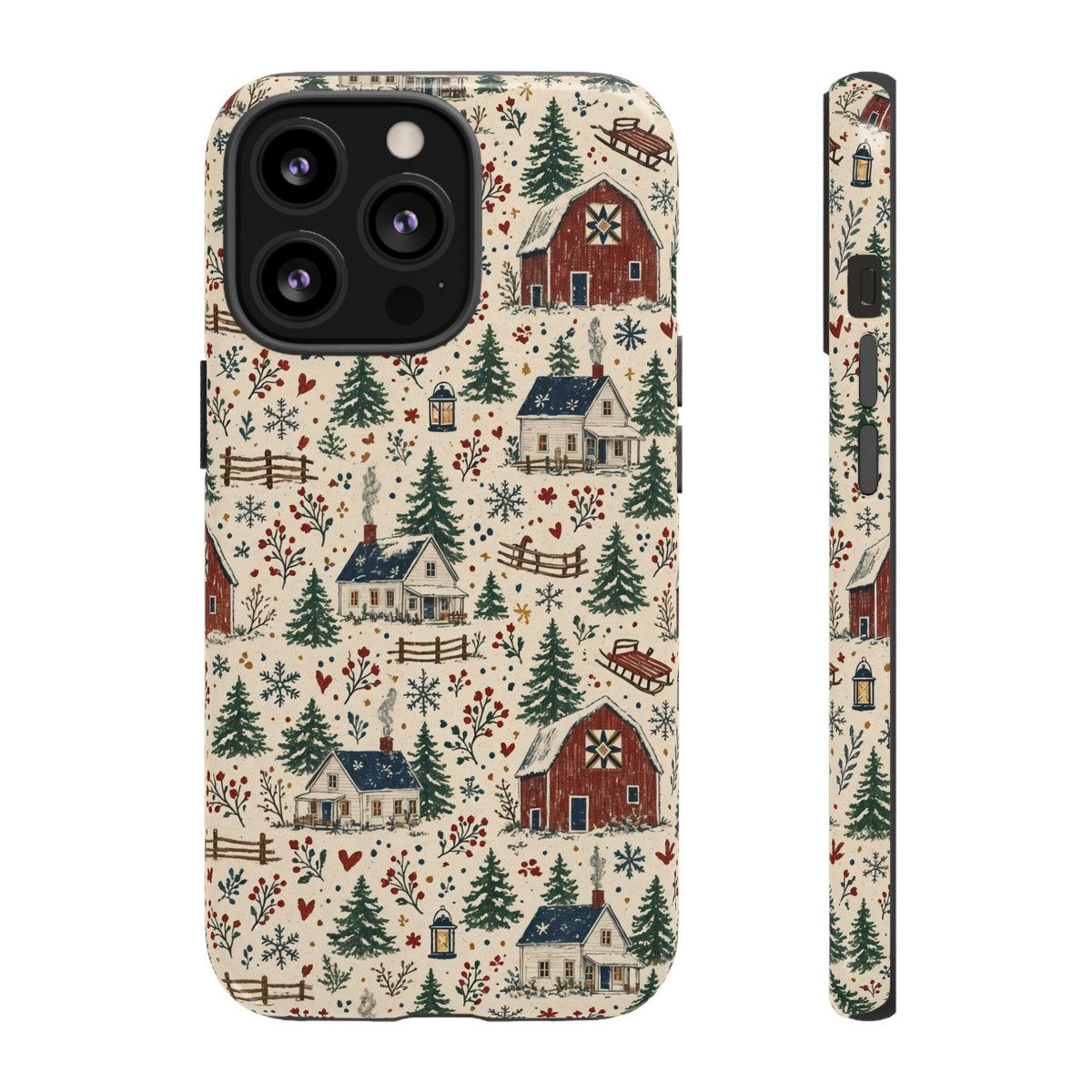 Snowy Farmstead Tough Case