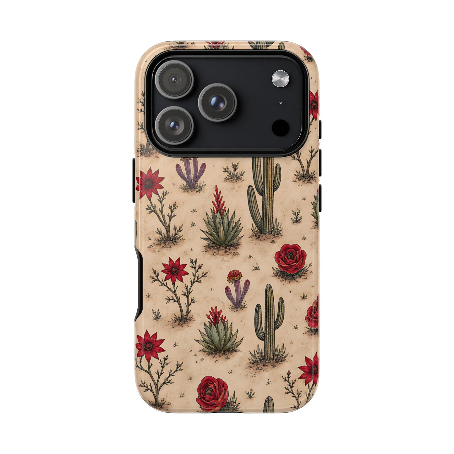 Red Bloom Desert Tough Case