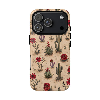 Red Bloom Desert Tough Case
