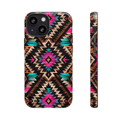 Neon Aztec Rug Tough Case