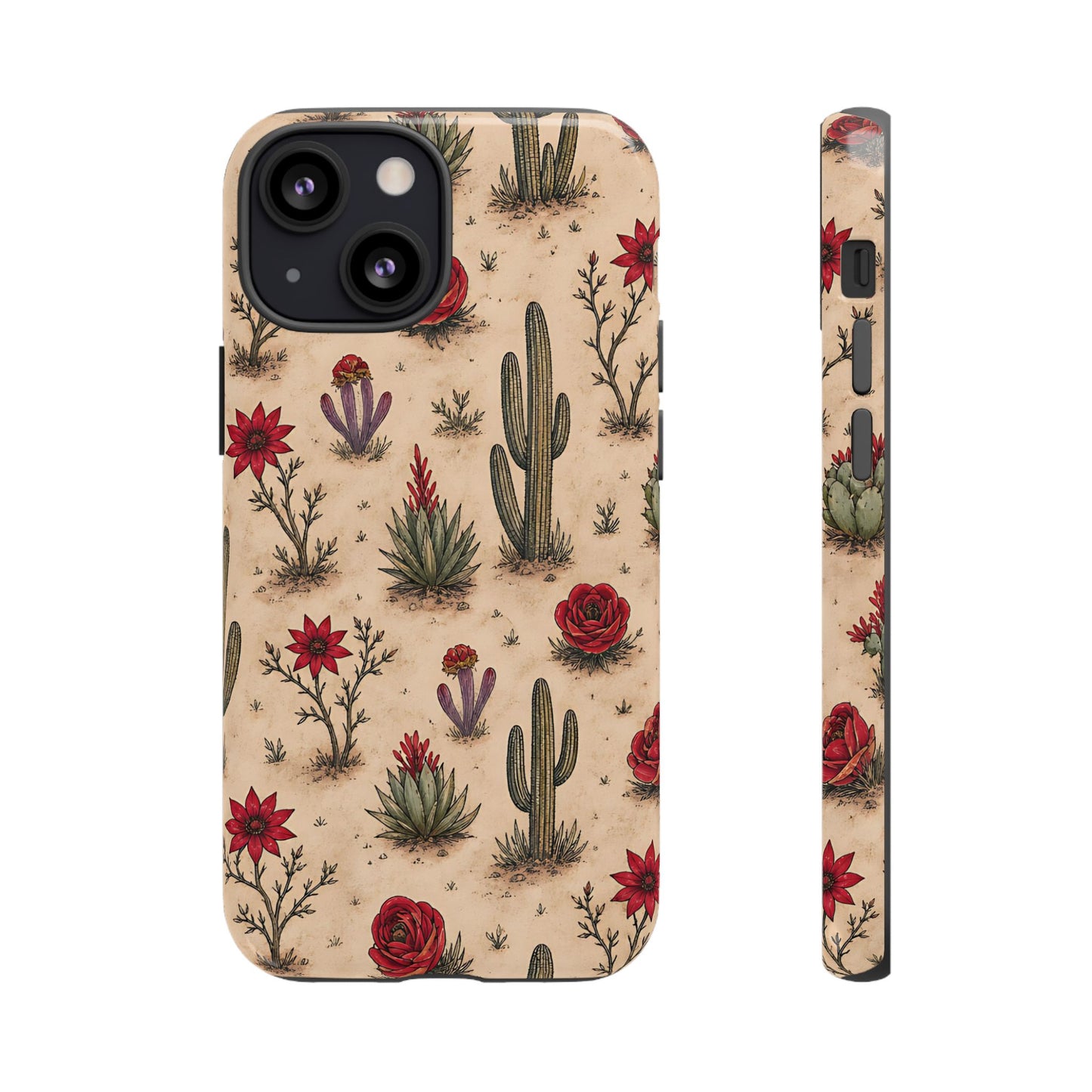 Red Bloom Desert Tough Case