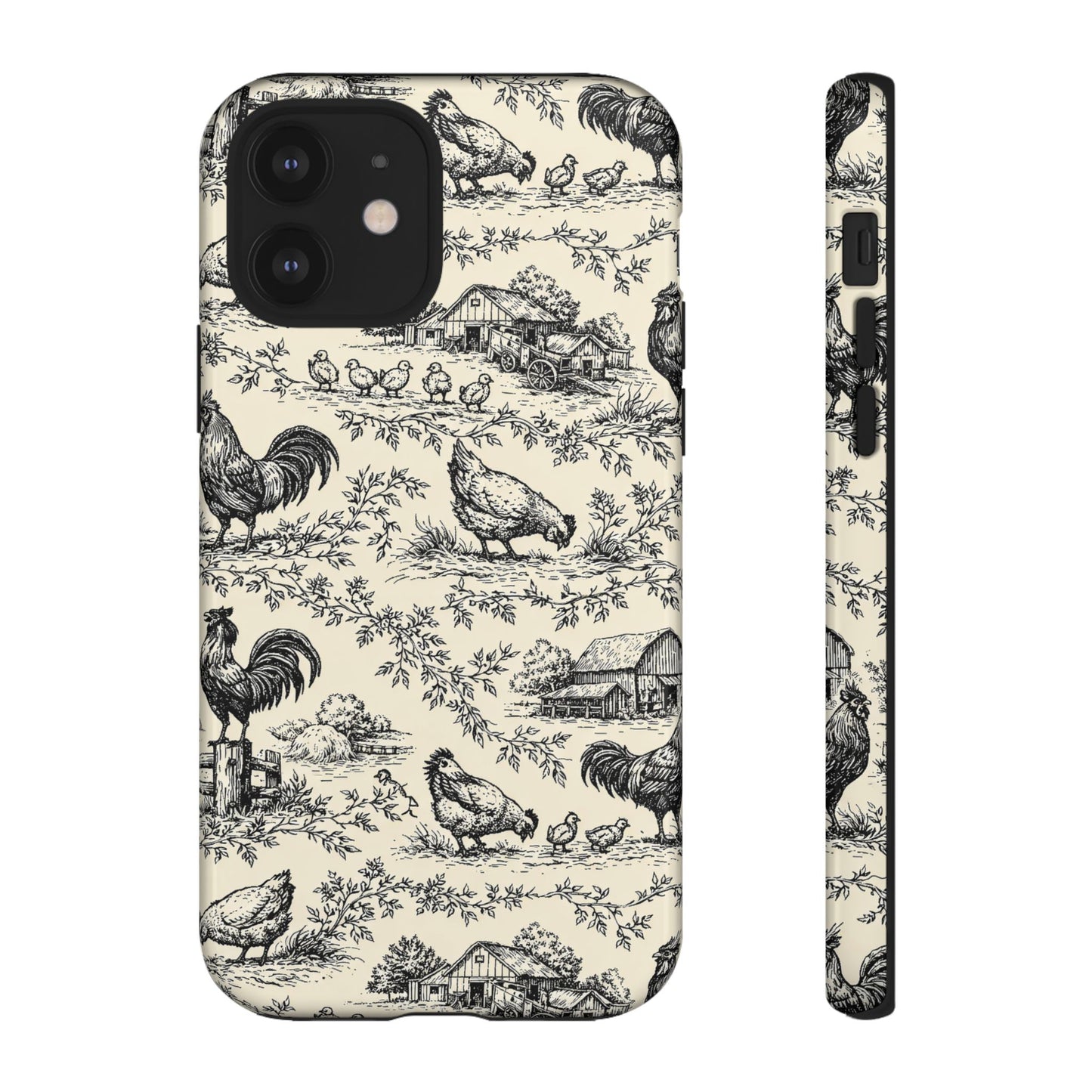 Toile Chickens Tough Case