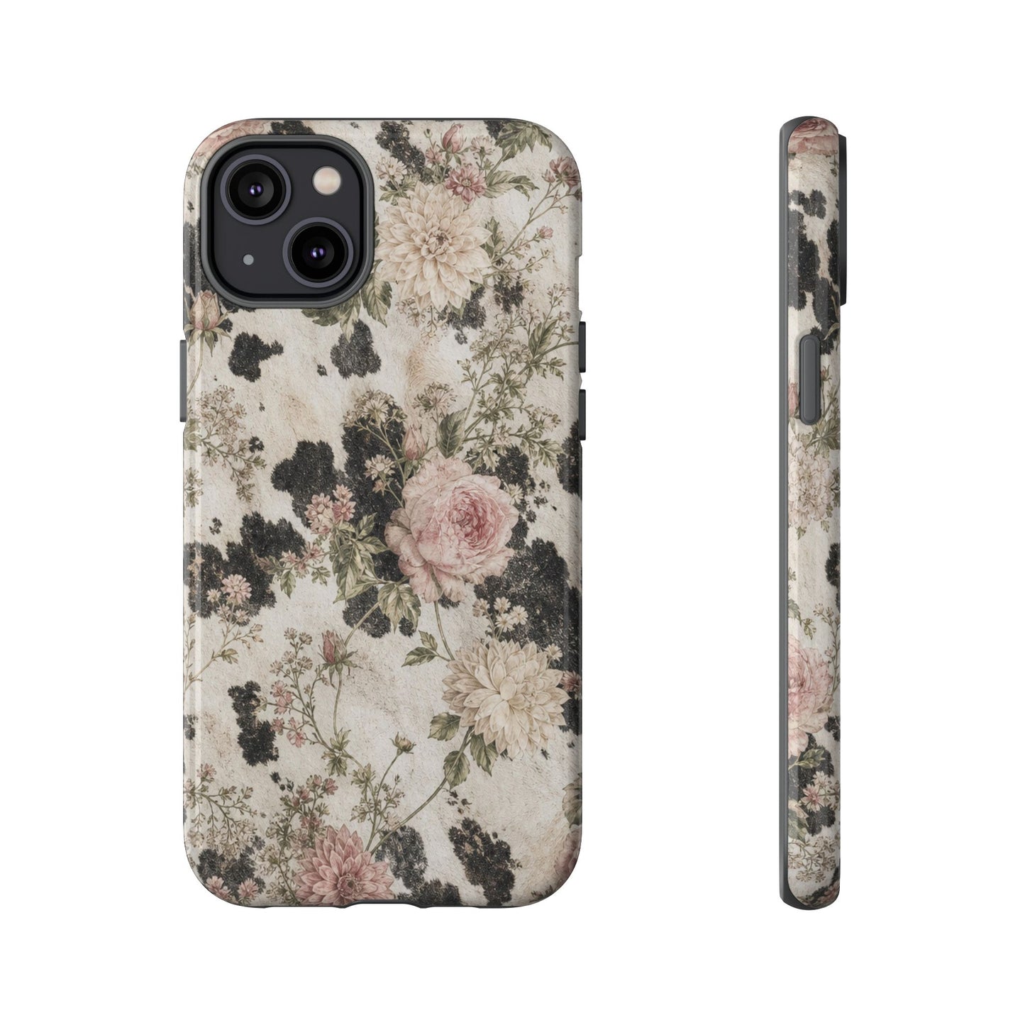 Floral Cowhide Tough Case