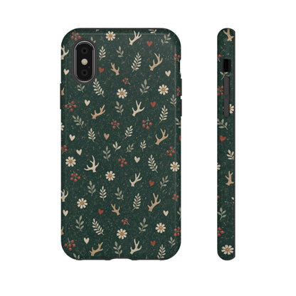 Antler Daisies Evergreen Tough Case