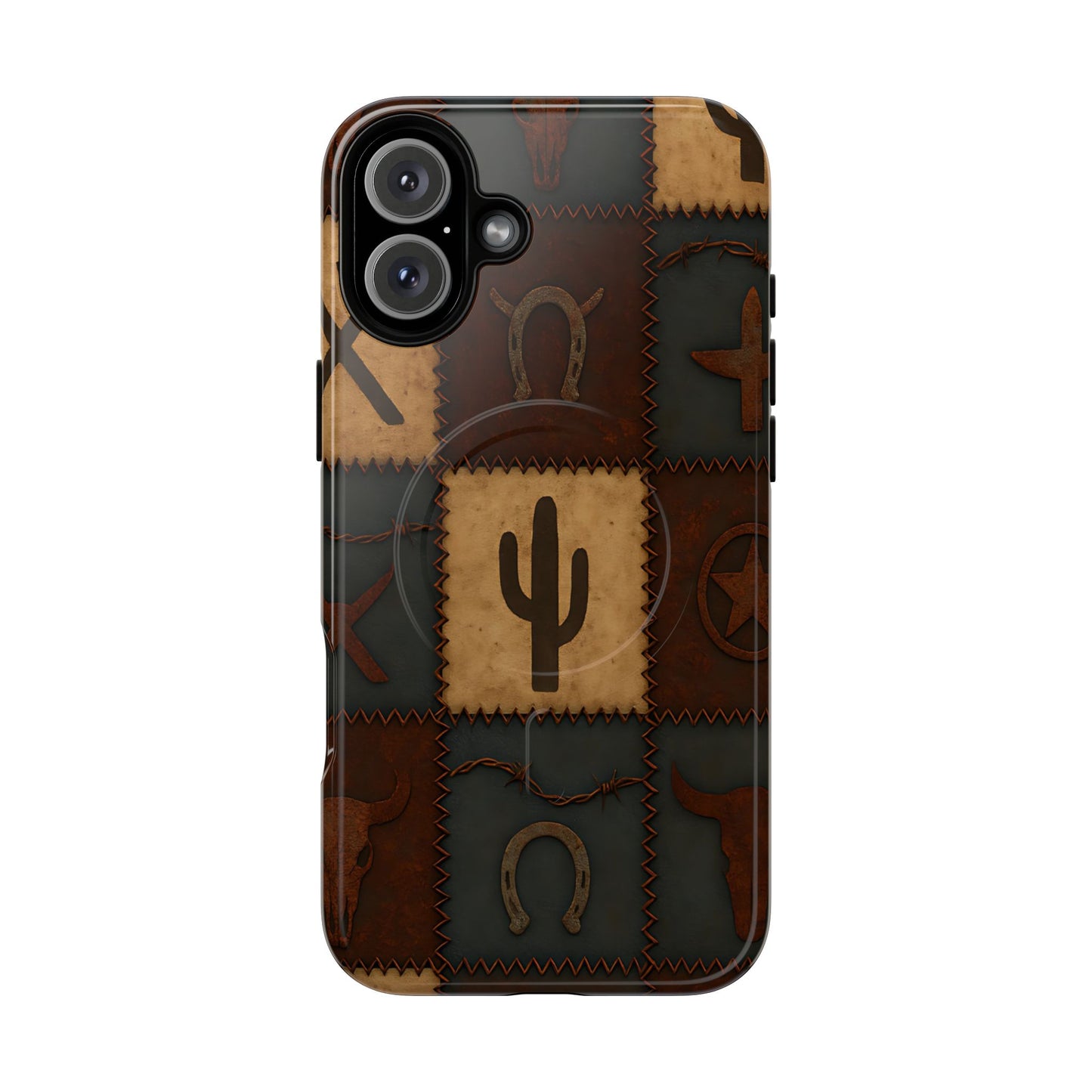 Western Icon Quilt Magnetic Case