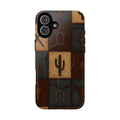 Western Icon Quilt Magnetic Case