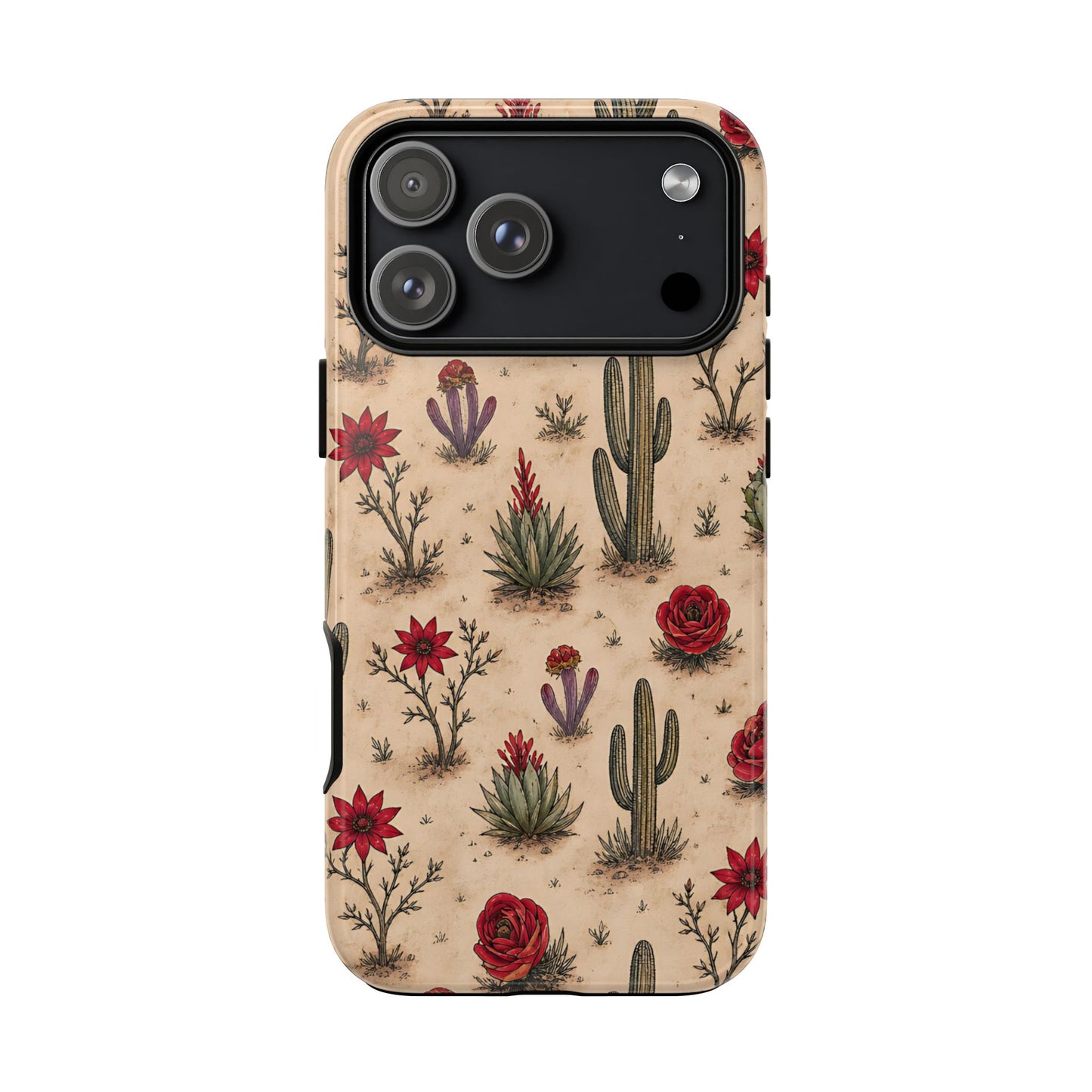 Red Bloom Desert Tough Case