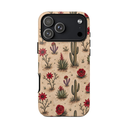 Red Bloom Desert Tough Case